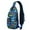 Blue-20, variant on Crossbody Sling Backpack for Women Men Colorful Sharks Shoulder Sling Crossbody Casual Chest Bag for Travel Sports Running Hiking