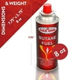 thumbnail image 2 of GasOne Butane Fuel Canister (12 Pack), 2 of 6