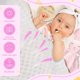 thumbnail image 5 of Set de regalo WECOOL Welcome Baby Girl con timbre de conejo y manta, 5 of 7