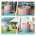 thumbnail image 6 of GAMBE 31.5"Upgraded Foldable Adult Bathtub, Portable Hot Ice Bath Tub, Soaking Spa,Pink, 6 of 8