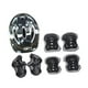 thumbnail image 5 of Conjunto de 7 piezas de casco y gorro para bicicleta infantil, equipo de protección para patinaje sobre ruedas. Gris Negro, 5 of 9