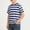 Dark Blue, variant on Fnooota Boys Cotton T-shirts, Casual Stripe Summer Short Sleeve Kids Summer Tops Dark Blue Size 14