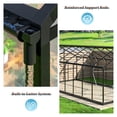 thumbnail image 6 of MUCHANT 8x16 FT Greenhouse for Outdoors, Walk-in Large Aluminum Frame Greenhouse with Quick Setup Structure and Roof Vent for Garden Backyard, Black, 6 of 8