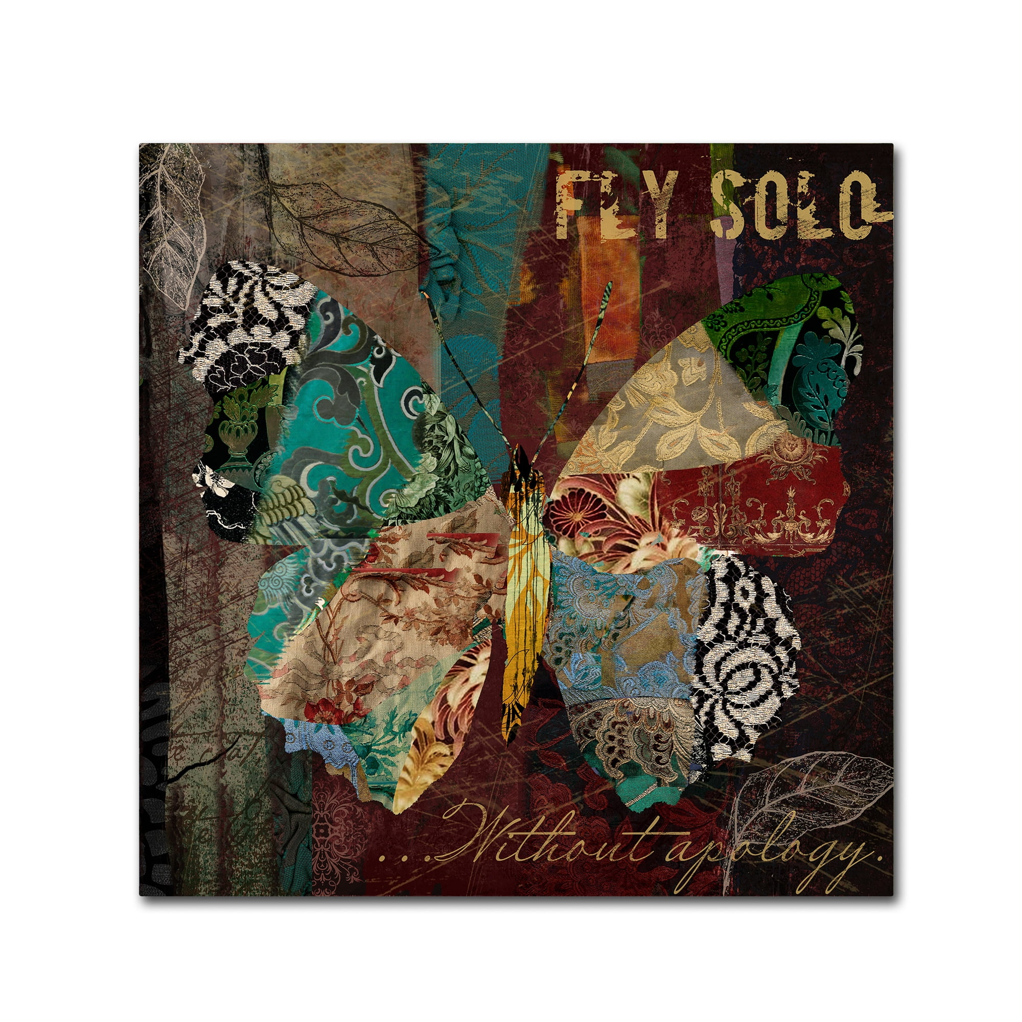 Trademark Fine Art "Winging It I" Canvas Art by Color Bakery