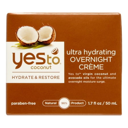 Yes To Coconut Ultra hydrating Overnight Cream  1.7 Fl Oz