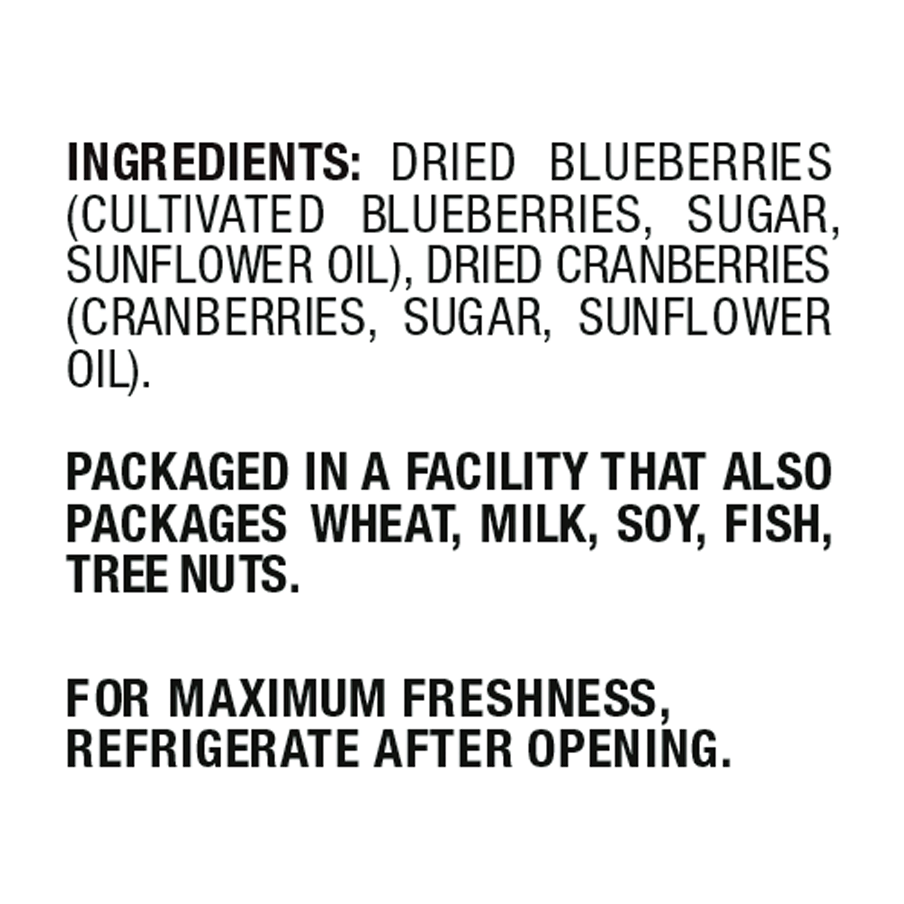 Fresh Gourmet Dried Sweet Blueberries and Cranberries, Salad Topping, 3.5 oz