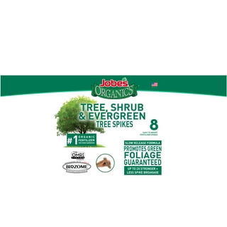 Jobes Fertilizer Spikes for Beautiful Evergreen Trees & Shrubs, 15 Spikes