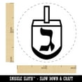 thumbnail image 2 of Dreidel Dreidl Jewish Hanukkah Gimel All Self-Inking Rubber Stamp Ink Stamper - Sky Blue Ink - Medium 1 Inch, 2 of 7