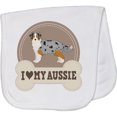 thumbnail image 2 of Inktastic Australian Shepherd Toy Aussie Baby Burp Cloth, 2 of 3
