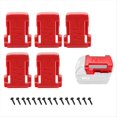 thumbnail image 5 of Portaherramientas para Batería para de 18 V, Portaherramientas para Batería, Soporte para Taladro Rojo de Montaje en Pared, Soporte M8 con Tornillos, 5 of 5
