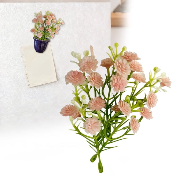 SMKE Artificial Flowers Bouquet,5Pc Pink 3." Baby'S Breath / Gypsophila Floral Arrangement Stems,Fake Flowers Greenery,Floral Stems Flower Picks,Real Touch Silk Flower,Living Room Kitchen Decor
