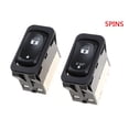 thumbnail image 2 of 3X New A06-30769-027 A06-30769-008 for /Columbia 2001-2011 Power Lifter Switch Electric Window Button,6 * Power Window Switch(Right+Left ),black, 2 of 8