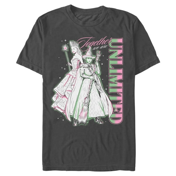 Mens Wicked Elphaba and Glinda Together We Are Unlimited T Shirt