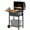 Black 632, variant on Portable Propane Gas Grill with Foldable Legs, 2 Burner BBQ for Camping and Backyard, Light Grey Steel Tabletop Grill with Thermometer
