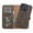 Dark Brown, variant on Personalized iPhone 13 Pro Max Detachable Leather Wallet Case with Kickstand