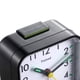 thumbnail image 3 of Tinload - Reloj despertador analógico pequeño con pilas, silencioso, sin tictac, pitidos ascendentes, función de repetición, funciones de luz, fácil de configurar (negro), 3 of 5