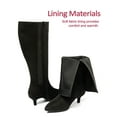 thumbnail image 4 of Women's Extra Wide Calf Knee High Boots Stiletto Heeled True Wide Width Plus Size Knee-High Boot Comfort Pointed Toe Tall Long Boots for Women., 4 of 7