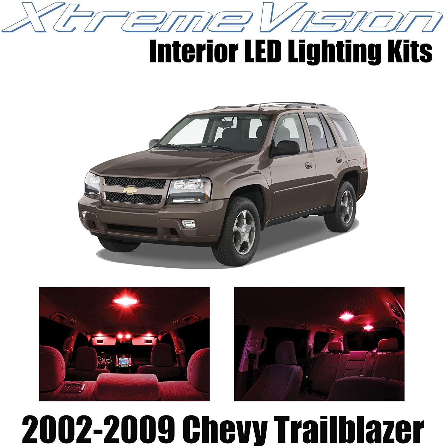 13 x White Interior LED Lights Package For 2002- 2009 Chevy Trailblazer + TOOL O5