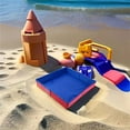 thumbnail image 5 of Sandbox for Kids Sand Box Sand Table Toys Children Outdoor Games Beach Toy Boy Girl Gift 18.9×18.9in Round Red, 5 of 14