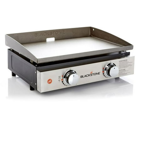 

Blackstone 2-Burner 22 Tabletop Griddle with Stainless Steel Front