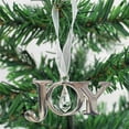thumbnail image 2 of Navidad Aleación Adorno de árbol de Navidad-Paz / Esperanza Amor / Fe / Letras de Noel - Plata Yotijar Decoración de la Navidad, 2 of 9