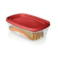 thumbnail image 4 of Rubbermaid EasyFindLids Food Storage Container Value Pack, Racer Red, 4-Piece Set, 4 of 4