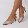thumbnail image 6 of BOCCA Women’s Kitten Heel Pumps, Pointed Toe Glitter Dress Shoes for Work, Party & Evening Wear, 6 of 7