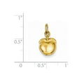 thumbnail image 2 of Gem & Harmony Golden Apple Charm Pendant Necklace in 14K Yellow Gold with Chain for Women, 2 of 5