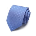 thumbnail image 1 of Corbata de seda de poliéster con puntos de corbata, fabricante de corbatas de 8 cm para hombres de negocios, ropa formal, corbata de estudio para bodas, 1 of 6