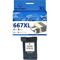 667 667XL Ink Cartridges Compatible for HP 1275 2374 2375 2376 2775 2776 6075 6475 6476 Inkjet Printers, Leak-Proof Design Crisp Printing