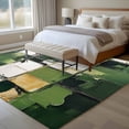 thumbnail image 5 of Abstract Oil Painting Area&nbsp;Rug 6x9ft Watercolor Beige Green Graffiti Non-Slip&nbsp;Washable Square&nbsp;Rugs Soft Felt Indoor Floor Mat for Bedroom Kitchen Living Room Bathroom, 5 of 9