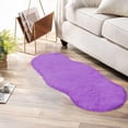 thumbnail image 2 of Latepis Fluffy Rug for Bedroom 2x4 Purple Shag Rug Washable Faux Fur Rug Sheepskin Rug Living Room Carpet Fuzzy Shaggy Rug for Dorm Chair Nursery Cute Home Decor, 2 of 5