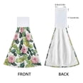 thumbnail image 4 of Wobogo Pink Rose Hand Towel Set of 2 Absorbent for Kitchen and Bathroom With Velcro Hanging Loop 18.2×14in, 4 of 7