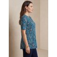 thumbnail image 3 of Jessica London Women's Plus Size Stretch Knit Cutout Swing Tunic, 3 of 5