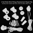 thumbnail image 3 of Système de Store à Rouleau - Ensemble de 2 - Ferrures de Store à Rouleau - Chaîne à Billes - Pièces de Rideau - Trousse de Réparation pour Store à Rouleau - avec Supports Muraux - Chaîne de Store à Rouleau - pour tube de Store à Rouleau de Ø25 mm - avec Pinces en P et, 3 of 6