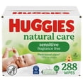 thumbnail image 1 of Toallitas para bebés Huggies Natural Care Sensitive sin perfume 288 unidades, 1 of 8