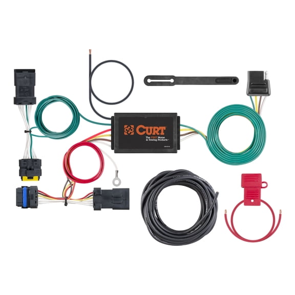 CURT 56400 Vehicle-Side Custom 4-Pin Trailer Wiring Harness, Select Nissan Versa