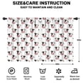 thumbnail image 2 of Blackout Kids Curtains,White Cow Head Pattern Childrens Insulated Curtains Set Of 2,Bedroom Essentials,Toddler Room Decor 42x54in(106x137cm), 2 of 5