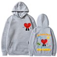 thumbnail image 1 of Sudadera con capucha de Bad Bunny para hombre y mujer, ropa de calle con estampado de Hip Hop, Unisex, de alta calidad, gran oferta, novedad de 2022, 1 of 4