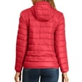 thumbnail image 4 of WTOBBY Women's Hooded Loose Light Down Jacket for Winter, Cotton-Padded Insulated Coat, Warm and Puffy Outerwear for Cold Weather, Lightweight Quilted Design,Red 6XL, 4 of 4