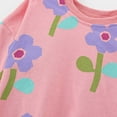 thumbnail image 7 of Hiijoy Girls Long Sleeve Sweatshirt Cute Flower Cotton Crewneck Pullover, Pink, Sizes 2-8, 7 of 7