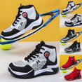 thumbnail image 6 of NOEGOEU Boys Girls Sneakers Kids Tennis Non Slip Sole Fashions Lightweight Breathable Basketball Shoes (Grey,33), 6 of 8