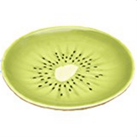 Large Kiwi Plate Collectible Fruit Ceramic Glass Kitchen (Best Place To Sell Collectible Plates)