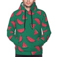 thumbnail image 4 of KLL Watermelon Print Mens Hoodie Long Sleeve Casual Pullover Hooded Sweatshirt Fashion Drawstring Hoodies with Pocket-Medium, 4 of 6