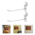 thumbnail image 5 of REOFLYUP Shop Display Hook Slatwall Hooks Silver Iron 20Pcs for Retailers and Homeowners, 5 of 7
