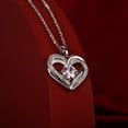 thumbnail image 2 of SUSOLA A 925 Sterling Silver Moissanite Heart-shaped Necklace Set With A D-color Moissanite And GRA Certificate, Perfect For Wedding Banquets, 2 of 10