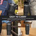thumbnail image 7 of 30 Oz Tumbler Grey Leopard Tumbler with Lid and Straw, Birthday Gift Cup for Friend Women Men Coffee Travel Mug Thanksgiving Day Halloween Christmas Gift Water Bottle, 7 of 7