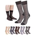 thumbnail image 1 of 1-5 Pairs Mens Silk Socks Sheer Dress Socks Ultra Thin Nylon Business Sox Summer Cool Crew Socks (black)1 Pair, 1 of 5