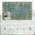 thumbnail image 4 of Balacho Farmhouse Floral Bohemian Faux Wool Area Rug, 4' x 6', Blue, 4 of 8