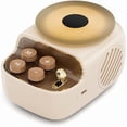 thumbnail image 1 of wonima11 Speakers Bluetooth Wireless, 3 in 1 Protable Cute Speakers with Aromatic Tray, Vintage Record Player Look, Adjustable Ambient Lights for Home Office Decor, Gifts for Mother, Girlfriend, Men, 1 of 1